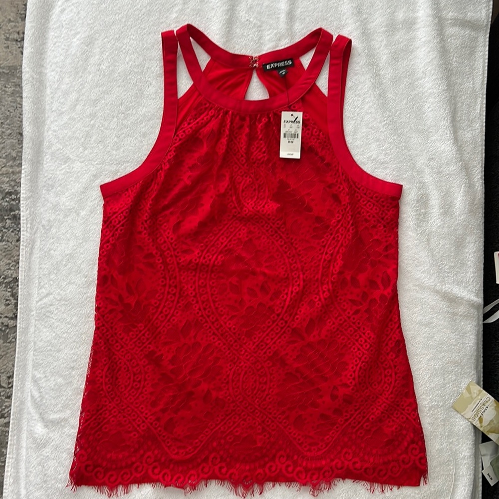 Express Lace sleeveless top
